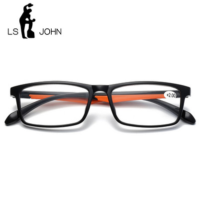 LS JOHN TR90 Naočale za čitanje Žene Muškarci Ultralake naočale za dalekovidnost Prozirne leće 1,00 +1,50 +2,00 +2,50 +3,0 +3,5+ 4,0