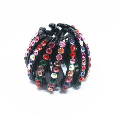 Naiste kivist juukseklamber küünis linnupesa hobusesaba hoidja juuksenõelaga pulmapidu