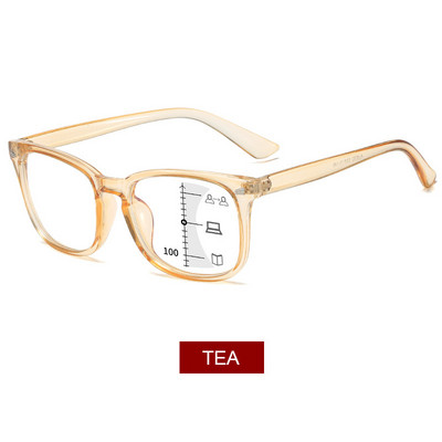 YOOSKE Modne multifokalne progresivne naočale za čitanje Muške četvrtaste plave svjetlosti Računalne naočale Ženske dioptrije protiv odsjaja UV400