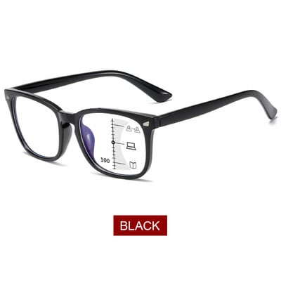 YOOSKE Modne multifokalne progresivne naočale za čitanje Muške četvrtaste plave svjetlosti Računalne naočale Ženske dioptrije protiv odsjaja UV400