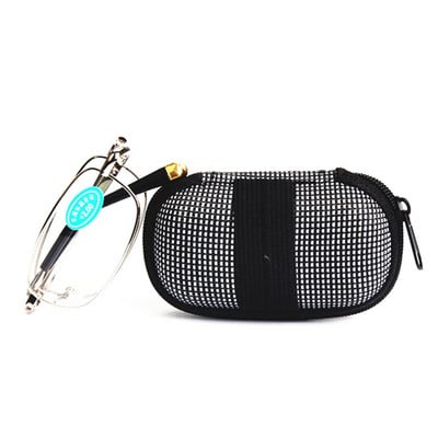 PANDER Mini sklopive preklopne naočale za čitanje s kućištem Visokokvalitetne muške ženske naočale s povećalom za prozbiopiju 1.0 2.5 1.5