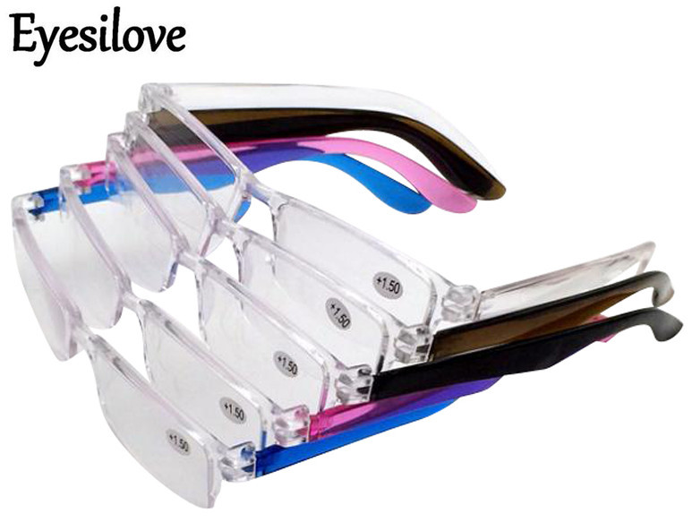 Klasične ženske prozirne naočale za čitanje plastične muške naočale za čitanje Nesalomljive za dalekovidnost +100 +150 +200 +250 +300 +350