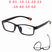0 -1,0 -1,5 do -6,0 TR90 Kvadratne naočale za kratkovidnost Žene Muškarci Kratkovidne dioptrijske naočale s cilindrom