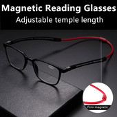 GLAUSA Γυαλιά μπλοκαρίσματος μπλε φωτός Μαγνητικά γυαλιά ανάγνωσης Φορητά γυαλιά ανάγνωσης με κρεμαστό λαιμό Γυαλιά ανάγνωσης στρογγυλά γυαλιά ανδρικά γυαλιά +1,5