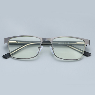 YOOSKE muške poslovne naočale za čitanje, čvrste, elastične metalne naočale za oči, muške naočale s dioptrijom i četvrtastim okvirom