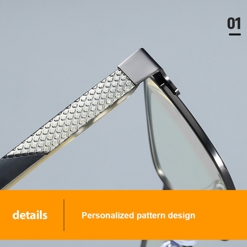 YOOSKE muške poslovne naočale za čitanje, čvrste, elastične metalne naočale za oči, muške naočale s dioptrijom i četvrtastim okvirom