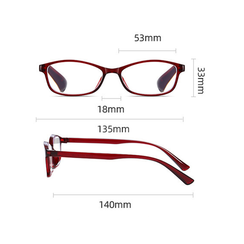 Naočale za čitanje protiv plave svjetlosti Ultralake naočale visoke rezolucije za dalekovidnost Dioptrija +1.0 do +4.0 Telefon Računalne naočale