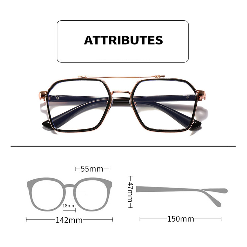 Seemfly 2020 Anti Blue Light Prevelike gotove naočale za kratkovidnost Žene Muškarci Modne luksuzne četvrtaste naočale s prozirnim lećama s velikim okvirom