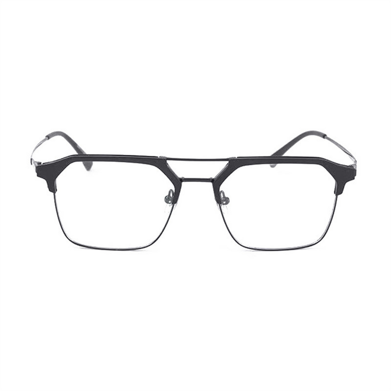 Elbru Anti Blue Light naočale za kratkovidnost Žene i muškarci Kompjuterske prevelike metalne četvrtaste naočale za kratkovidne dioptrije -1-1.5-2-2.5...-6