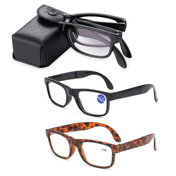 Сгъваеми очила за четене мъже жени сгъваеми очила за пресбиопия анти синя светлина с калъф Vision Care +1.0~4.0