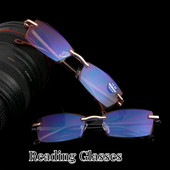 Γυαλιά διόπτρας Rimless Unisex Γυαλιά ανάγνωσης Classic Ανδρικά Γυναικεία Anti Blue Light Συνταγογραφούμενα γυαλιά οράσεως Γυαλιά Presbyopia