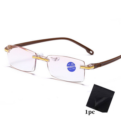 Γυαλιά διόπτρας Rimless Unisex Γυαλιά ανάγνωσης Classic Ανδρικά Γυναικεία Anti Blue Light Συνταγογραφούμενα γυαλιά οράσεως Γυαλιά Presbyopia
