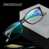 CRIXALIS Vintage TR90 skaitymo akiniai Moteriški Vyriški Anti Blue Light Presbyopia Receptiniai akiniai Hyperopia Akiniai Vyriški UV400