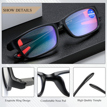 CRIXALIS Квадратни очила за четене за мъже, блокиращи синята светлина очила, дамски компютърни очила, мъжки оптични очила, рамка UV400