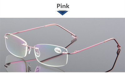 Superelastingi sulankstomi titano lydinio be rėmeliai skaitymo akiniai iki matymo akiniai, skirti vyrams +1,0+1,5+2,0+2,5+3,0+3,5+4