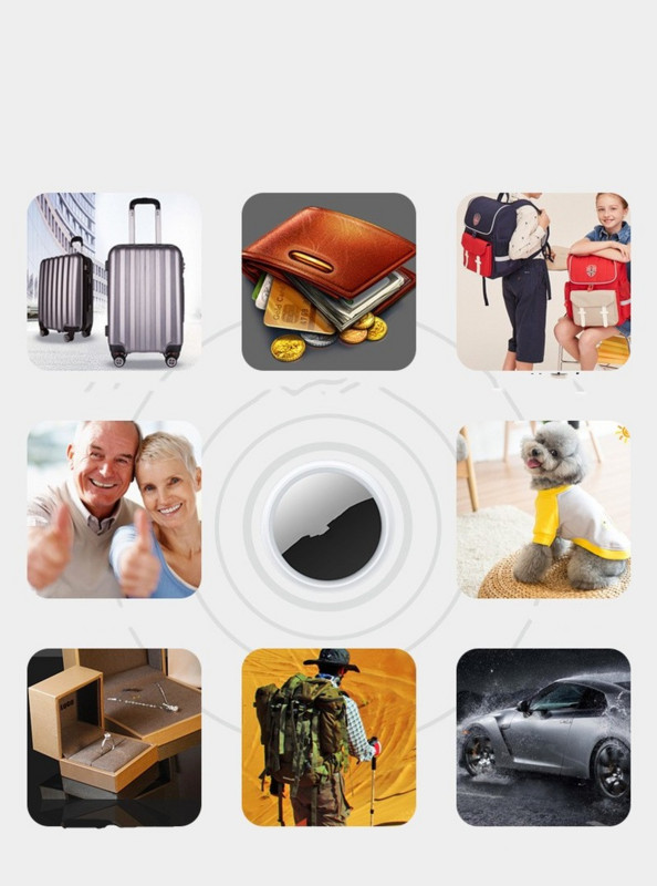 Mini GPS sekiklis Bluetooth 4.0 Smart Locator, skirtas AirTag Išmanusis apsaugos nuo pametimo įrenginys GPS lokatorius Mobilieji raktai Pet Kids Finder, skirta Apple