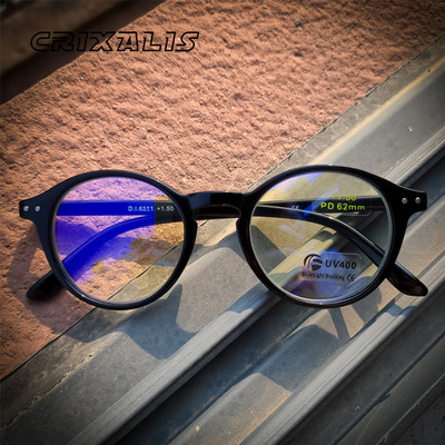 CRIXALIS Очила за четене против синя светлина за жени, мъже, TR90, гъвкава рамка, пружинна панта, компютърни очила за пресбиопия, женски UV400