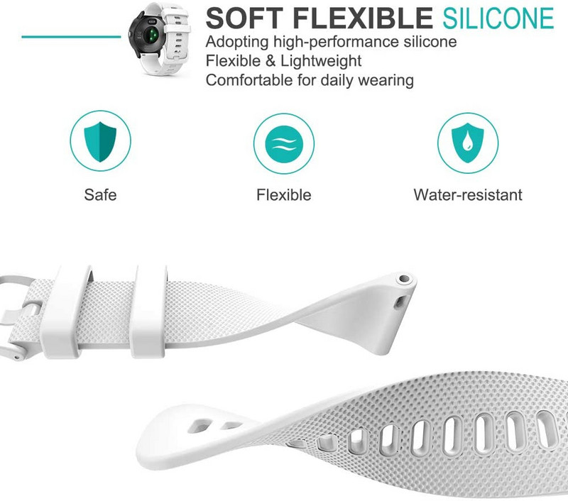 Kellarihm Garmin Venu Vivoactive 3 silikoonist randmepael Garmin Vivoactive 4S 4 Forerunner 245 jaoks koos tolmukindla pistikuga