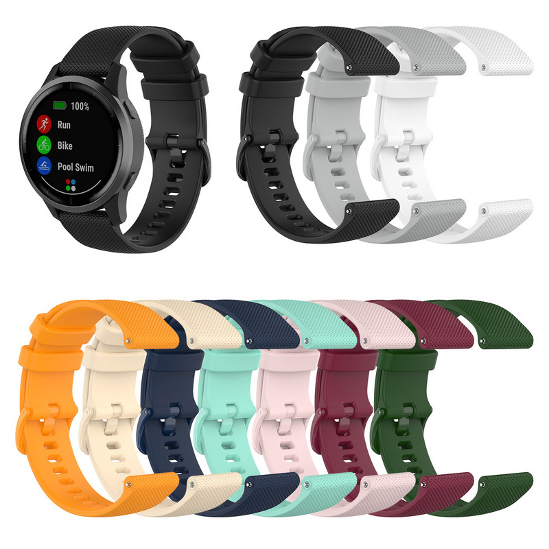 Kellarihm Garmin Venu Vivoactive 3 silikoonist randmepael Garmin Vivoactive 4S 4 Forerunner 245 jaoks koos tolmukindla pistikuga