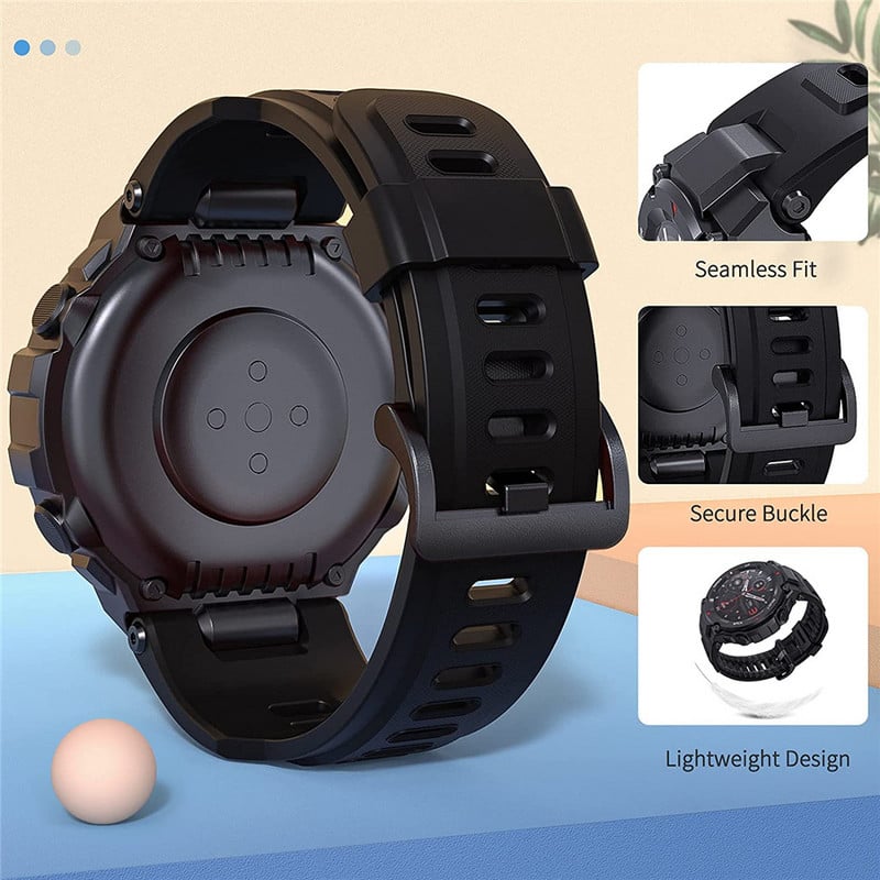 Amazfit T-Rex Pro rihma asendusrihm Silikoonrihm Amazfit T Rexi rihma jaoks