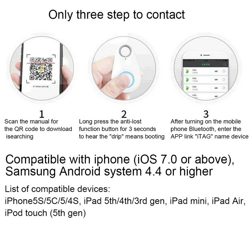 GPS Tracker za pse, kućne ljubimce, dijete, pametne oznake, špijunske naprave, privjesak za ključeve za ključeve, traženje ključeva, mini alarm protiv gubitka, GPS lokator