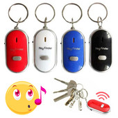 Belaidis mini raktų pakabukas, apsaugantis nuo pametimo švilpuko garso valdymo lokatorius, nuotolinis aliarmo sekimo įtaisas su LED raktų pakabuko ieškikliu