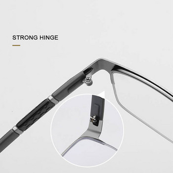 Очила за четене Ahora Half Frame Бизнес очила за четене за офис Мъже и жени Висококачествени диоптри Мъжки очила за четене +1,5+2,0