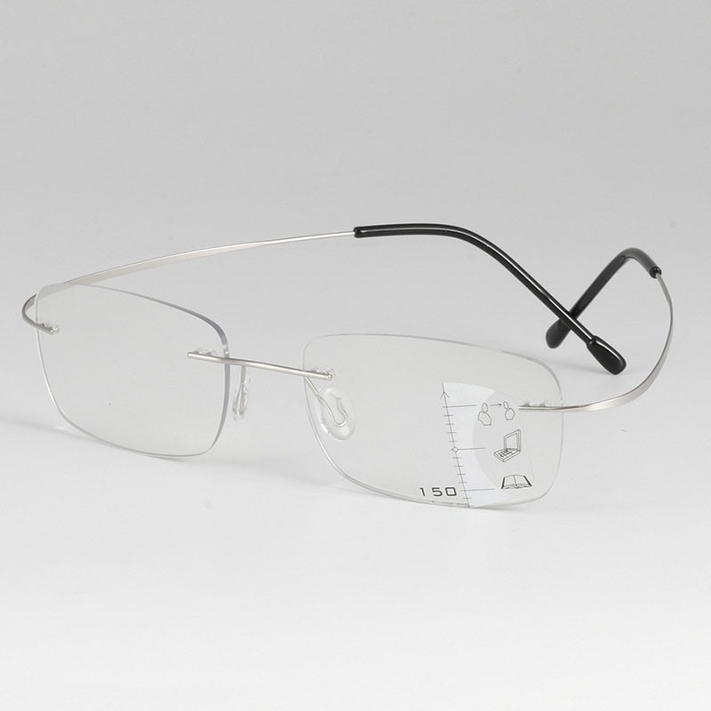 Berėmių akinių rėmelis be apvado daugiafokusinis progresyvus skaitymo stiklas moterims Vyrams Presbyopical Akiniai Didintuvas Senas Vyras