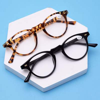 Leopard Black Retro skaitymo akiniai Vyrai Moteriški Apvalūs akiniai, skirti skaityti Moterims ikispėdiniams Gafas Lunettes De Lecture +1.0 +1.5 +2.0