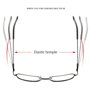 Zilead Fashion Γυαλιά ανάγνωσης Unisex Μεταλλικός Σκελετός Γυαλιά Πρεσβυωπίας Γυναικεία Ανδρικά Γυαλιά μακρινής όρασης Βαθμός φροντίδας όρασης+1,0~+4,0