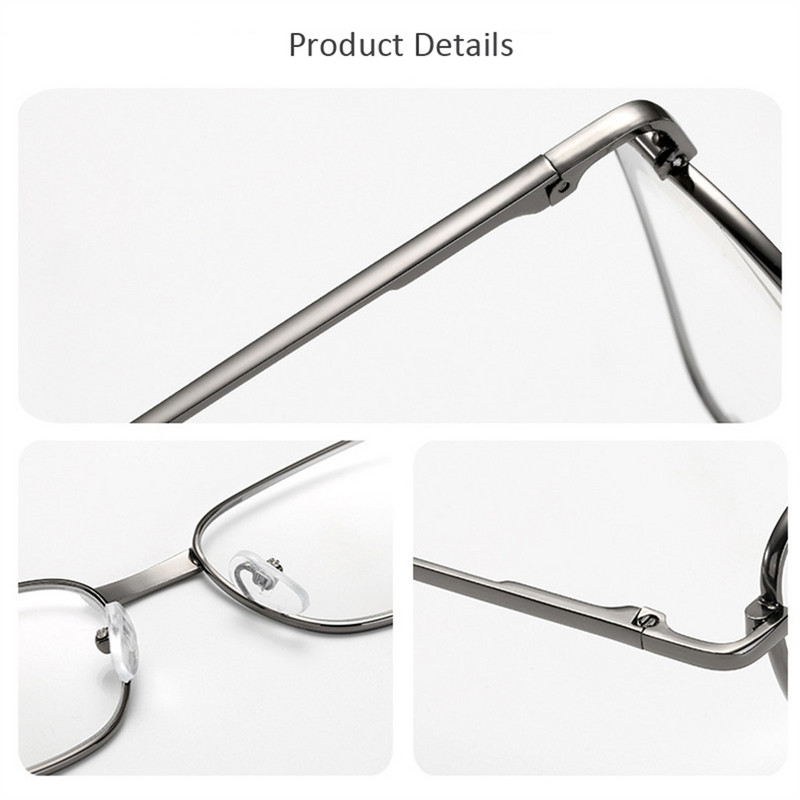 Zilead Modne naočale za čitanje Unisex naočale s metalnim okvirom za dalekovidnost Žene Muškarci Naočale za dalekovid Stupanj njege vida +1,0~+4,0