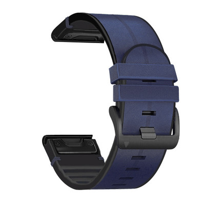 22 curele de ceas inteligent Quickfit de 26 mm pentru Garmin Fenix 7 7X 6 6X Pro 5X 5 Plus Epix Gen 2, curea din piele naturală, brățări din silicon