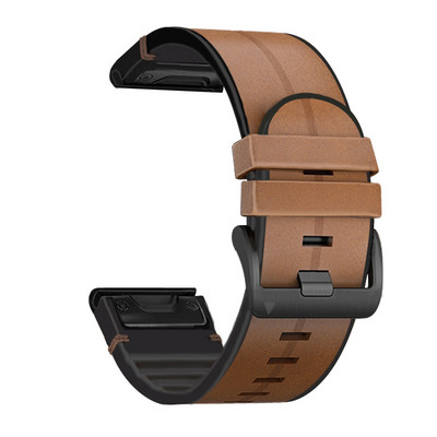 22 curele de ceas inteligent Quickfit de 26 mm pentru Garmin Fenix 7 7X 6 6X Pro 5X 5 Plus Epix Gen 2, curea din piele naturală, brățări din silicon