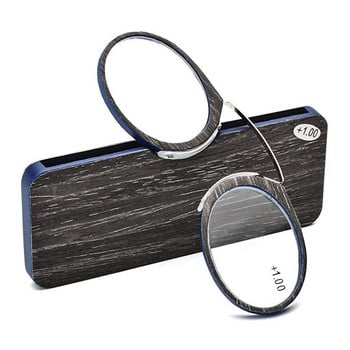 NONOR Мъже Жени Увеличителна щипка за нос Преносими очила за четене без ръце TR90 Ултралеки с кутия +1,0+1,5 до +3,0