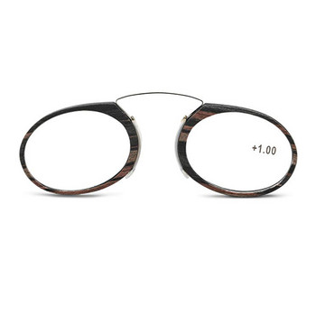 NONOR Мъже Жени Увеличителна щипка за нос Преносими очила за четене без ръце TR90 Ултралеки с кутия +1,0+1,5 до +3,0