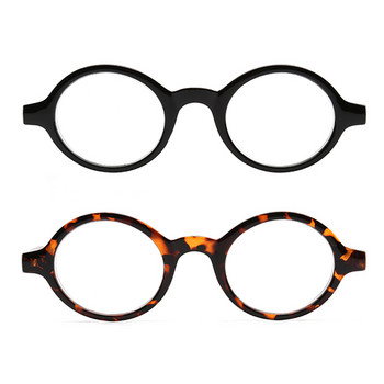 JM Spring Hinge Round Reading Glasses Women Men Diopter Magnifier Presbyopic Glasses Black +0.5 +6