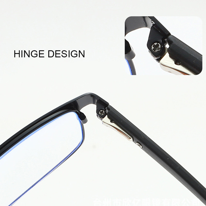 YOOSKE Ανδρικά επαγγελματικά γυαλιά ανάγνωσης Anti Blue Light Blocking Resin Plus Diopter Συνταγογραφικοί φακοί γυαλιών +1,00 έως +4,00