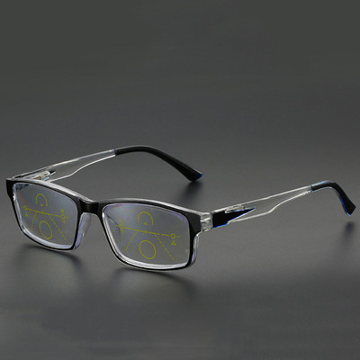 iboode Progressive Vyriški skaitymo akiniai Multifocal Anti Blue Rays Probyopic akiniai Mėlynos šviesos blokavimas +1,0 1,50 2,0 2,5 3,0 3,5