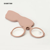 Sighttoo mini novčanik prijenosne kopče za nos naočale za čitanje za muškarce žene TR visokokvalitetne plastične naočale za čitanje bez nogu s futrolom