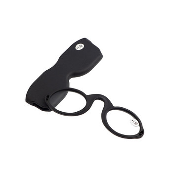 Sighttoo Mini Wallet Преносими очила за четене с щипка за нос за мъже, жени TR Висококачествени пластмасови очила за четене без крака с калъф