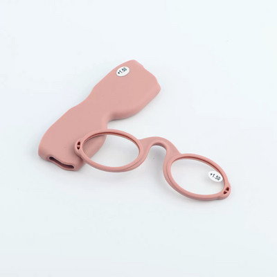 Sighttoo mini novčanik prijenosne kopče za nos naočale za čitanje za muškarce žene TR visokokvalitetne plastične naočale za čitanje bez nogu s futrolom