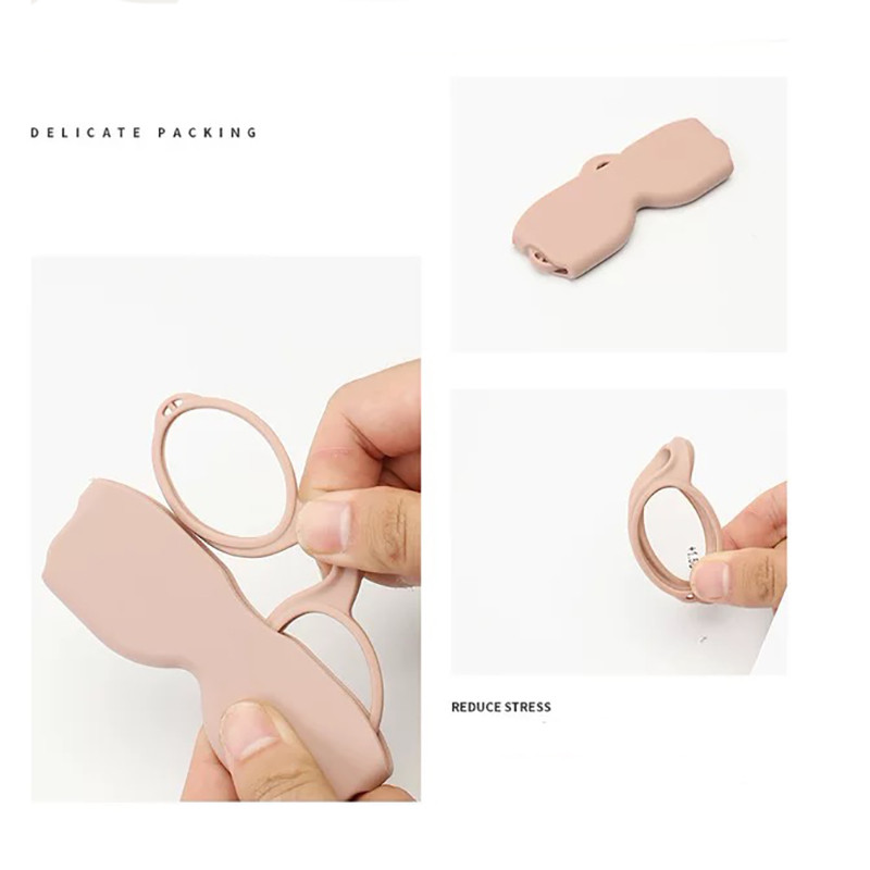 Sighttoo mini novčanik prijenosne kopče za nos naočale za čitanje za muškarce žene TR visokokvalitetne plastične naočale za čitanje bez nogu s futrolom