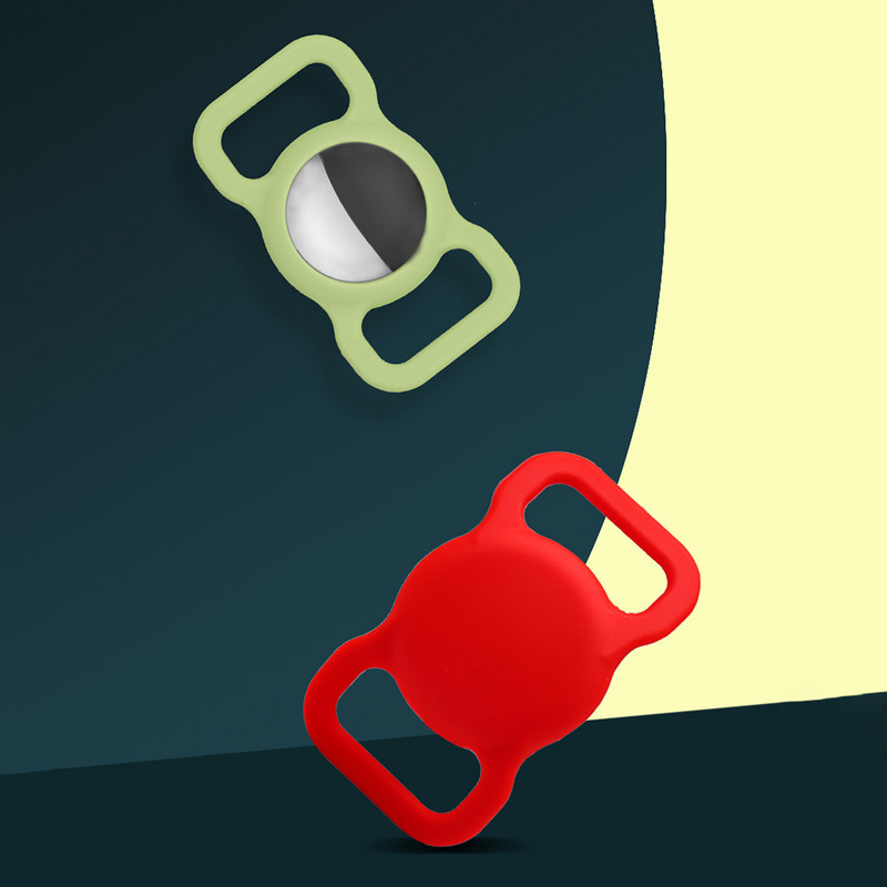 1 kom za Apple Airtag Case Ogrlica za pse i mačke GPS Finder Šarena svjetleća zaštitna silikonska futrola za Apple Air Tag Tracker slučaj