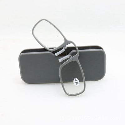 2019 Νεότερο Mini Sticky Glasses Reading Nose Clip σε γυαλιά πρεσβυωπίας Ανδρικός και γυναικείος γυάλινος σκελετός μαύρος υψηλής ποιότητας Unisex