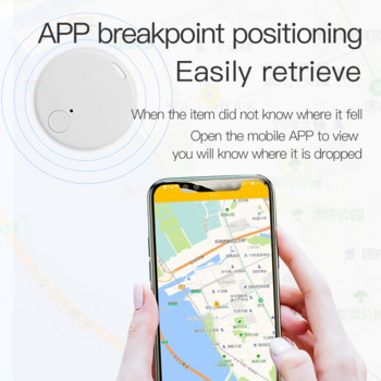 Pet GPS Tracker Smart Mini Bluetooth 5.0 Compatible Wireless Locator Anti Loss Tracker Wallet Keys Портфейл за домашни любимци Водоустойчиво устройство