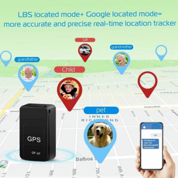 GF07 Мини автомобилен GPS тракер Записващ локатор против изгубване Проследяване в реално време Устройство за позициониране на автомобилни аксесоари Автомобилен локатор