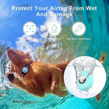 За Apple AirTag Светеща силиконова обвивка Cat Dog Collar Coat Pet Anti Loss Locator Tracker Cover for Airtags Tracker Аксесоари