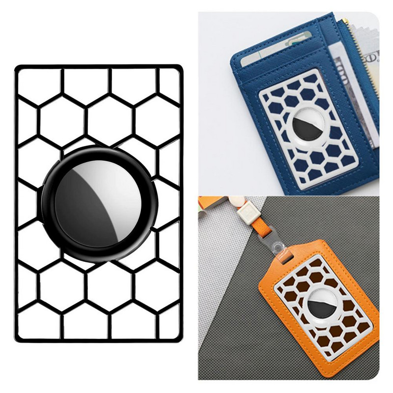 Kortelės formos dizaino piniginės dėklas, skirtas Apple Airtags GPS Locator Tracker Prietaisas, apsaugantis nuo praradimo piniginėms Air Tag Apsauginis dangtelis