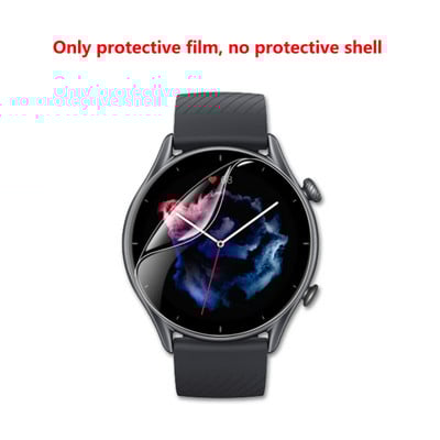 Täisekraani kaitsekile Amazfit GTR 3 pro ümbrisele nutikella silikoonist kaitsekate Amazfit GTR3/2/2e ümbrise kaitseraua jaoks
