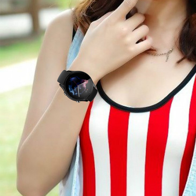 Täisekraani kaitsekile Amazfit GTR 3 pro ümbrisele nutikella silikoonist kaitsekate Amazfit GTR3/2/2e ümbrise kaitseraua jaoks